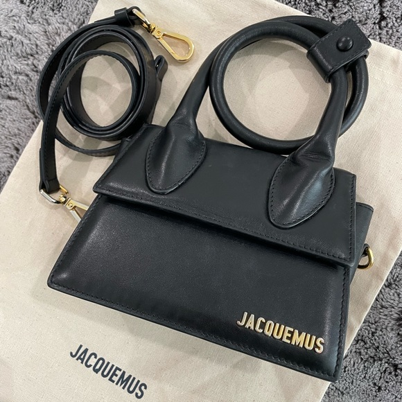 AUTHENTIC Jacquemus Le Chiquito Noeud Black Purse - Picture 7 of 7